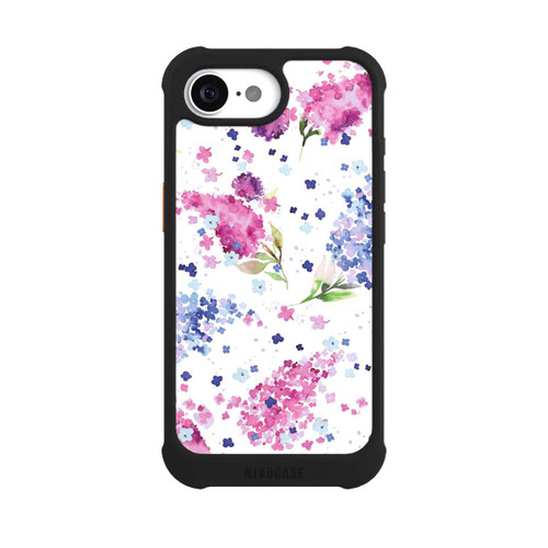 Apple iPhone 16e NIVOmax Floral Hydrangeas Lilac Pink