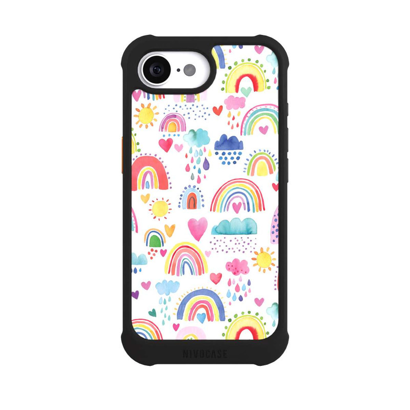 iPhone 16e NIVOmax Schöne Regenbogen-Multi-Rot