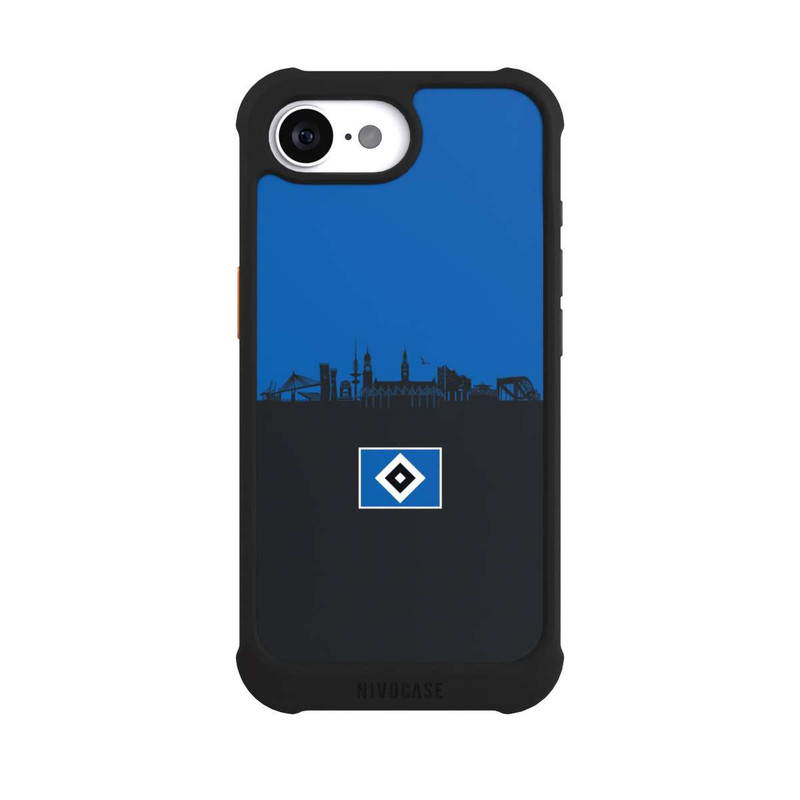 iPhone 16e NIVOmax HSV Skyline Blau Schwarz