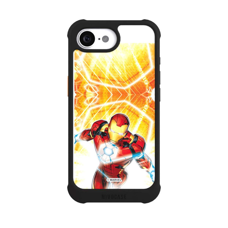 iPhone 16e NIVOmax Iron Man on Fire