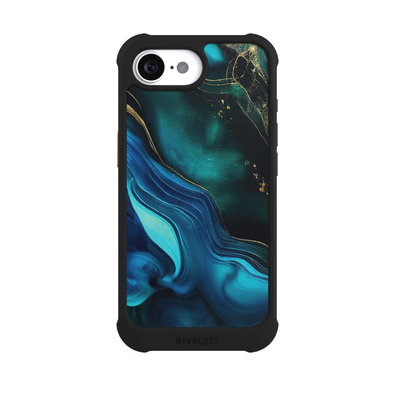 iPhone 16e NIVOmax Blaugoldene Tinte