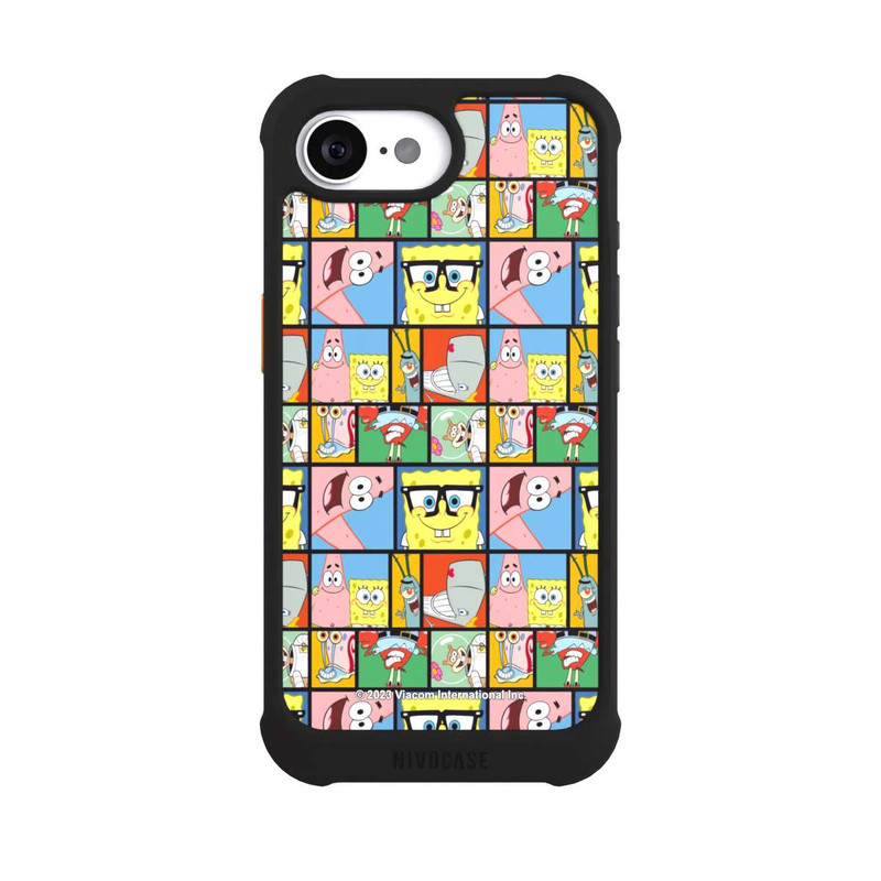 iPhone 16e NIVOmax Spongebob Friends Memory Pattern