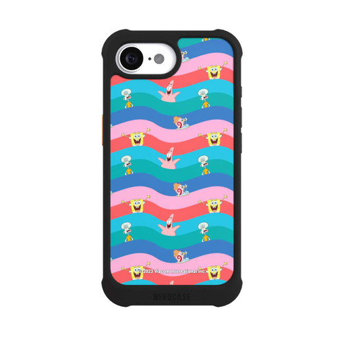 Apple iPhone 16e NIVOmax Spongebob Friends Colorful Waves