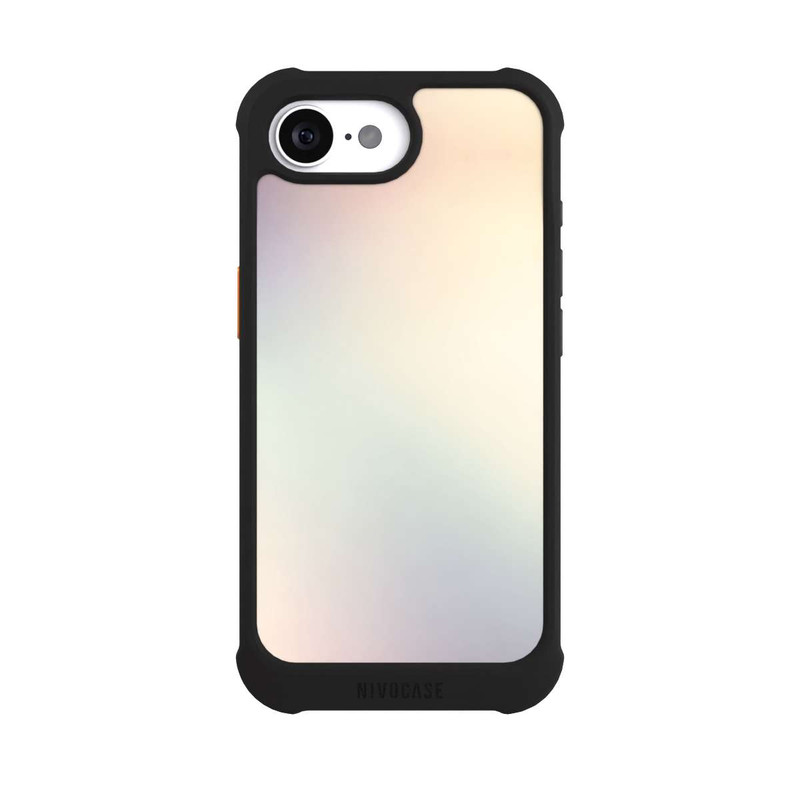 iPhone 16e NIVOmax Lila Pastell Glitch