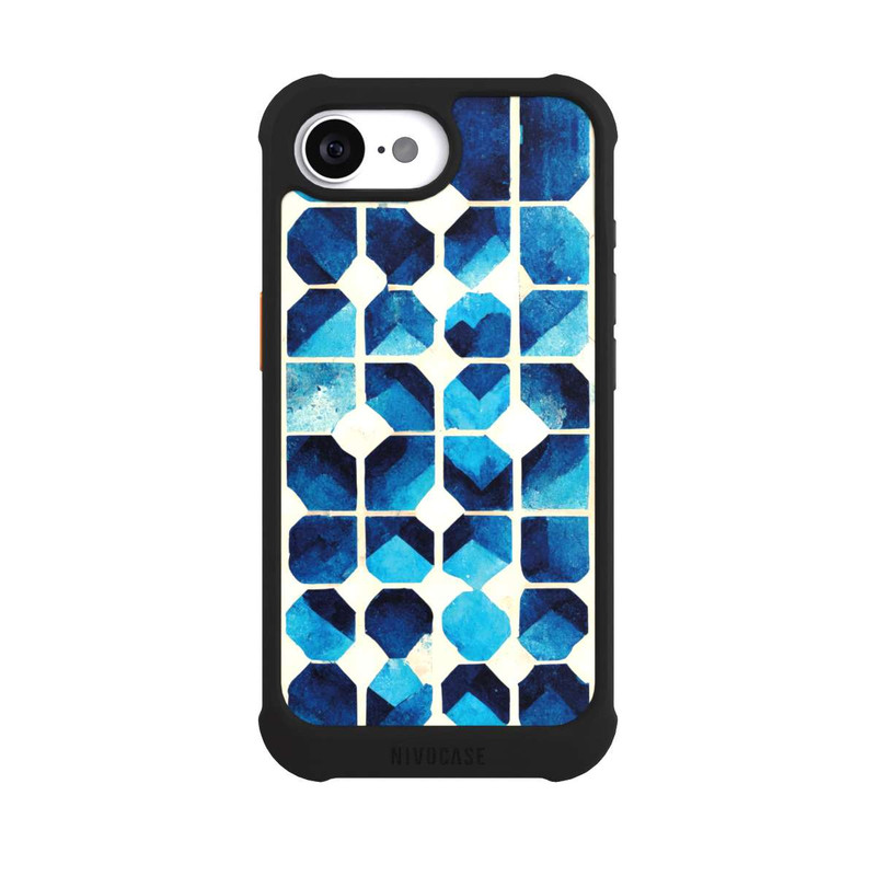 iPhone 16e NIVOmax Motif bleu