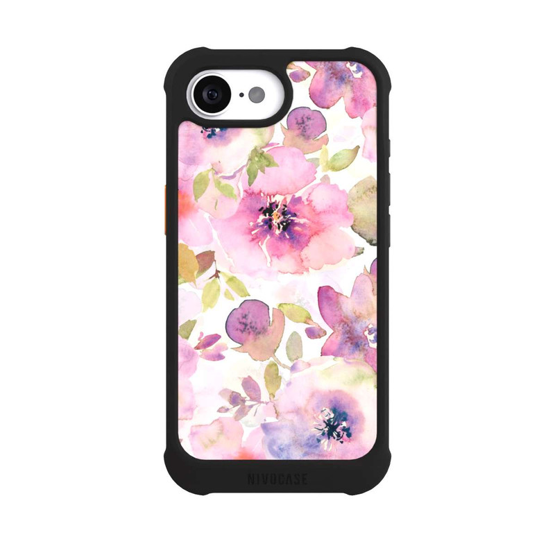 iPhone 16e NIVOmax Pink Flowers Wallpaper