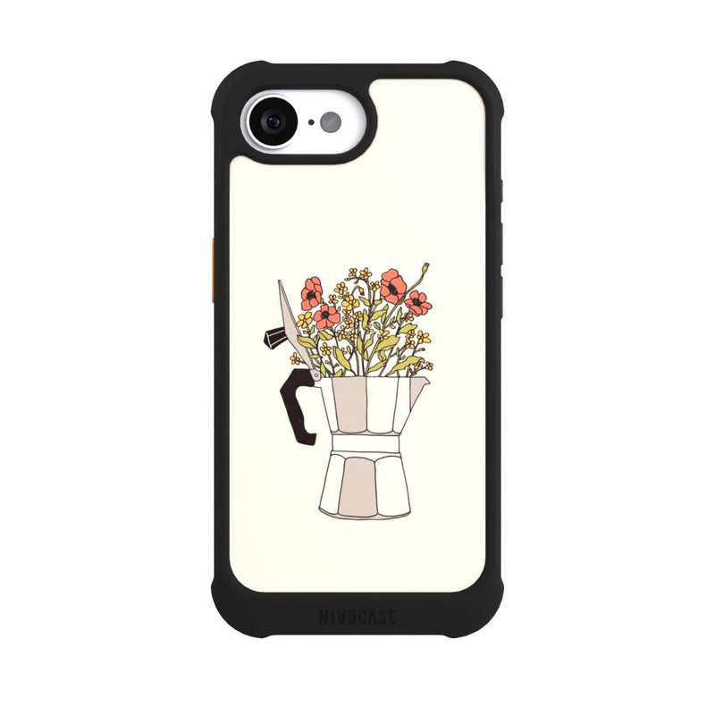 iPhone 16e NIVOmax Fleurs Moka
