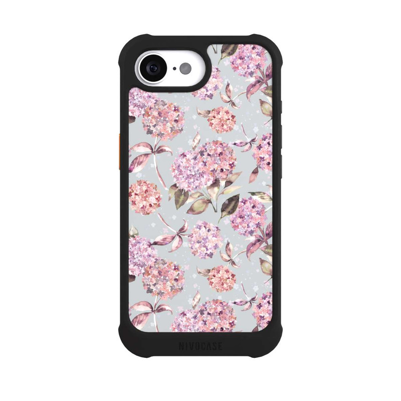 iPhone 16e NIVOmax Pastel Magic Hydrangea Floral Watercolor Pink