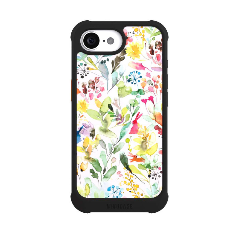 iPhone 16e NIVOmax Wild Flowers Meadow Pink