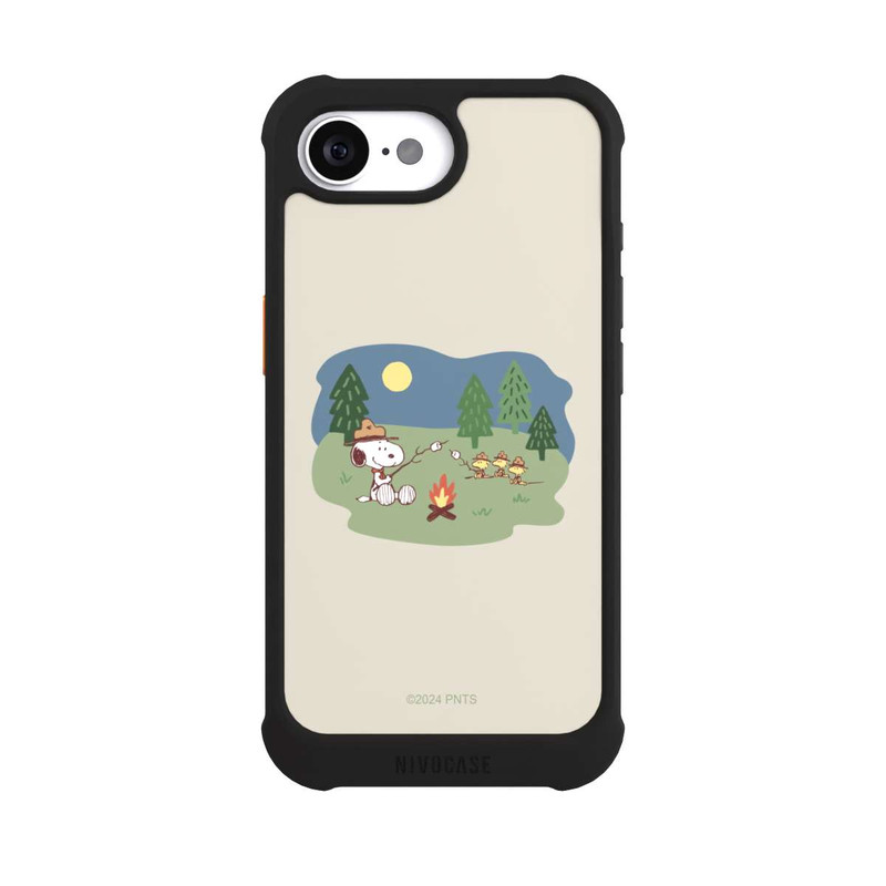 iPhone 16e NIVOmax Snoopy Lagerfeuer