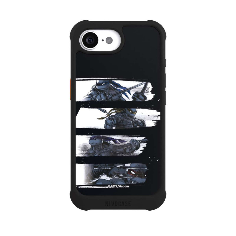 iPhone 16e NIVOmax TMNT Schwarz und Weiß Scratch