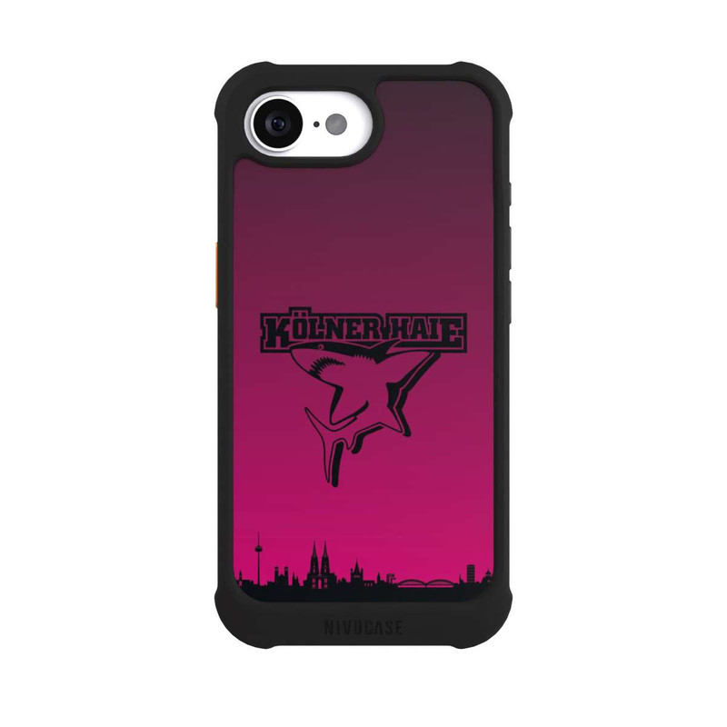iPhone 16e NIVOmax Kölner Haie Skyline Pink