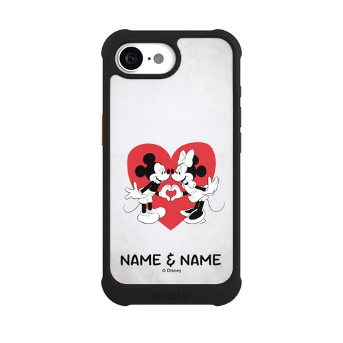 Apple iPhone 16e NIVOmax Minnie und Micky Personalisierbar