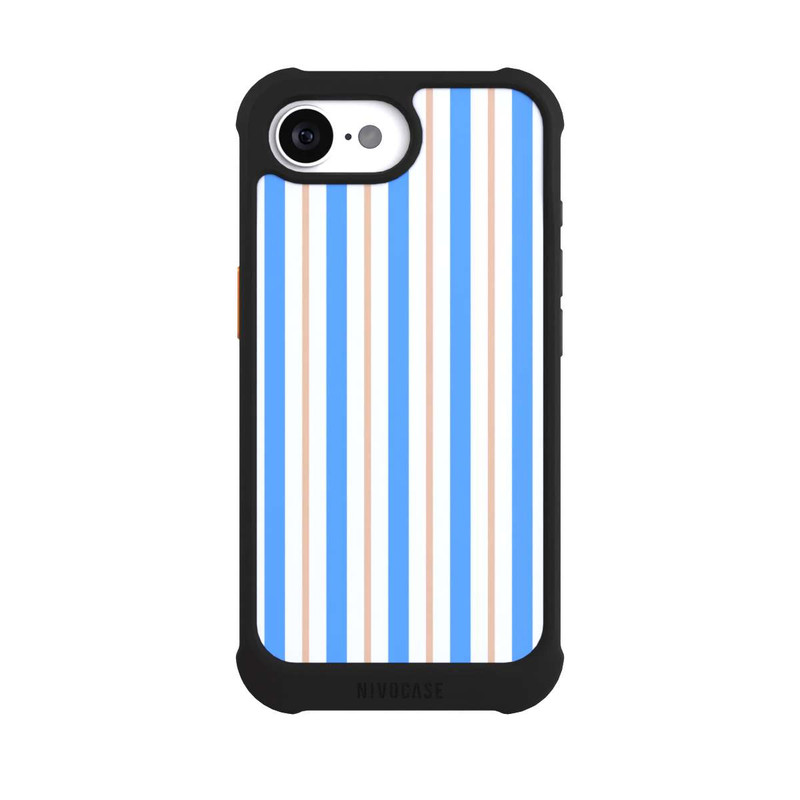 iPhone 16e NIVOmax Stripes Blue Beige