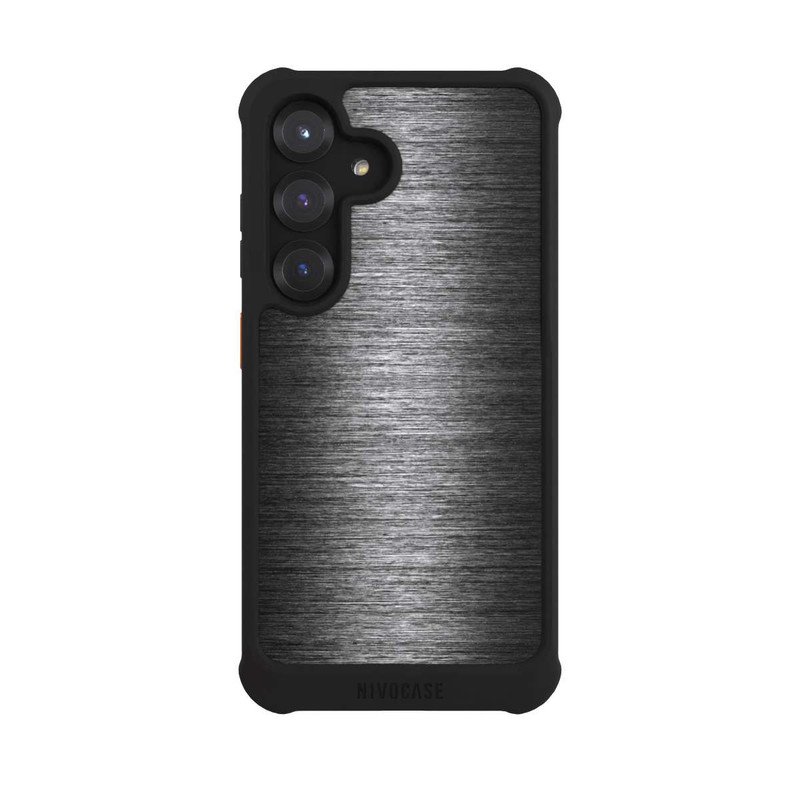 Galaxy S25 NIVOmax Metal Look Anthracite