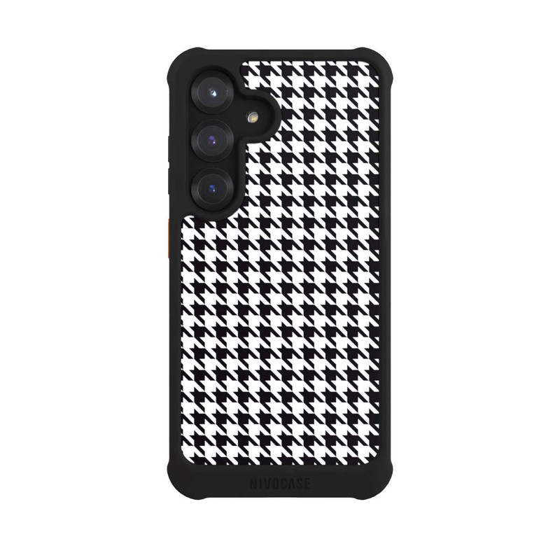 Galaxy S25 NIVOmax Houndstooth black-white
