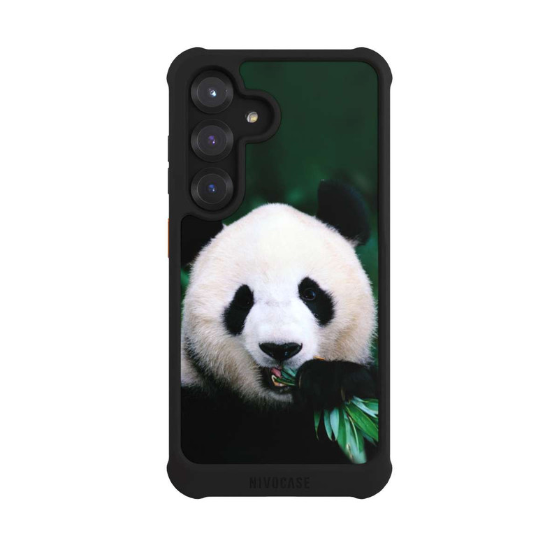 Galaxy S25 NIVOmax Panda mit Bambus