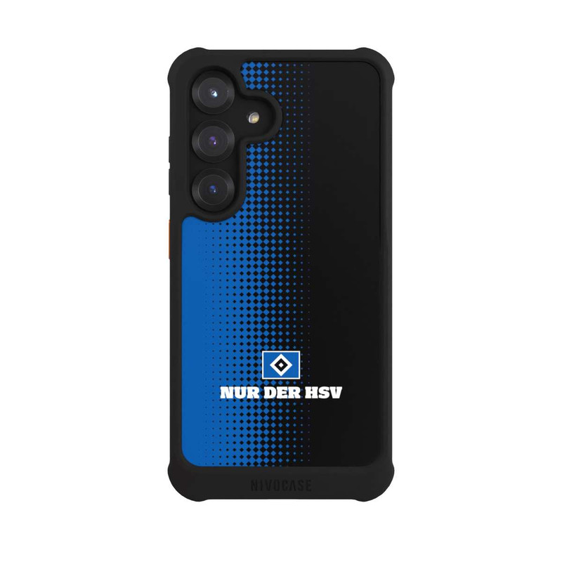 Galaxy S25 NIVOmax Nur der HSV - Rautenraster Schwarz