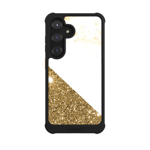 Samsung Galaxy S25 NIVOmax Gold Look Marble Collage