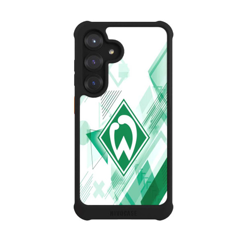 Samsung Galaxy S25 NIVOmax Weiße Grafikelemente - Werder Bremen