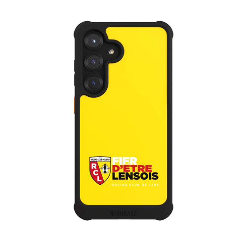 Samsung Galaxy S25 NIVOmax Fond Logo RCL Jaune