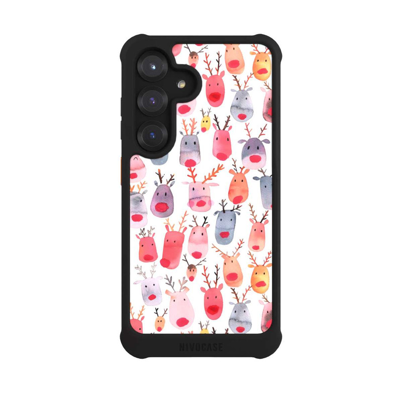 Galaxy S25 NIVOmax  Niedliches Rentieraquarell