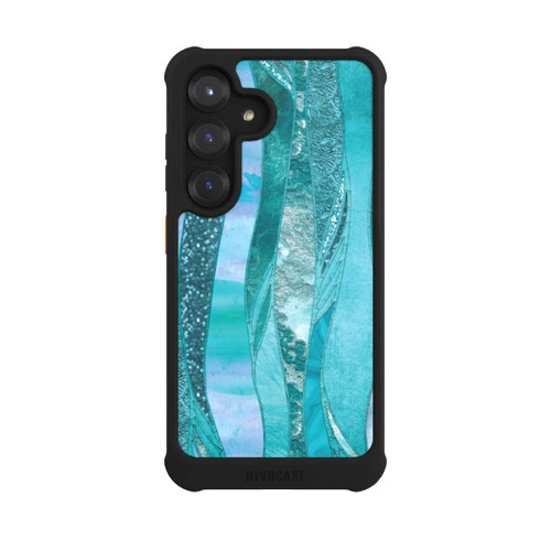 Samsung Galaxy S25 NIVOmax Blue Glamour Glitter Look