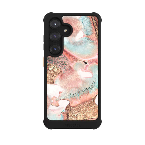 Samsung Galaxy S25 NIVOmax Joli imprimé doré à l'encre
