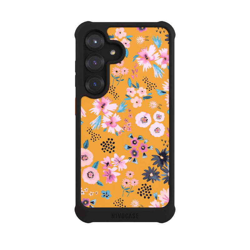 Galaxy S25 NIVOmax Little Flowers Mustard