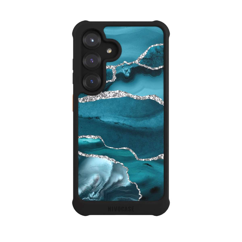 Galaxy S25 NIVOmax Glacial Ice Marble