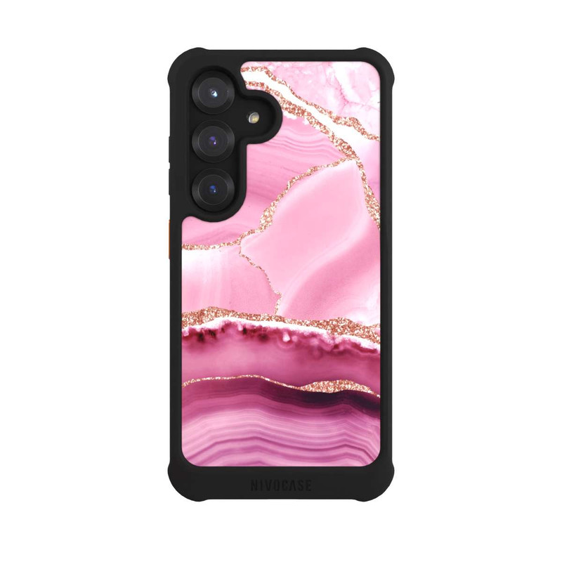 Galaxy S25 NIVOmax Marbre Sirène Rose