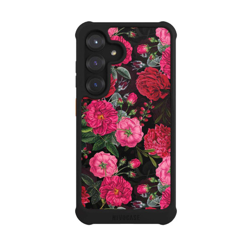 Samsung Galaxy S25 NIVOmax Pink und Rote Blumen