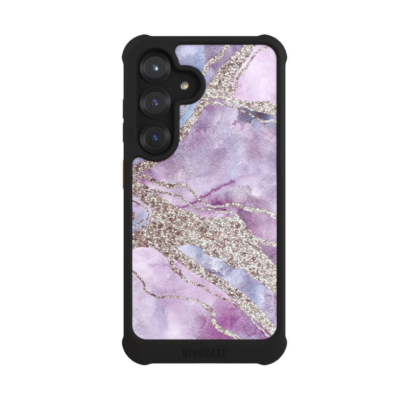 Galaxy S25 NIVOmax Gemstone Pastel Purple