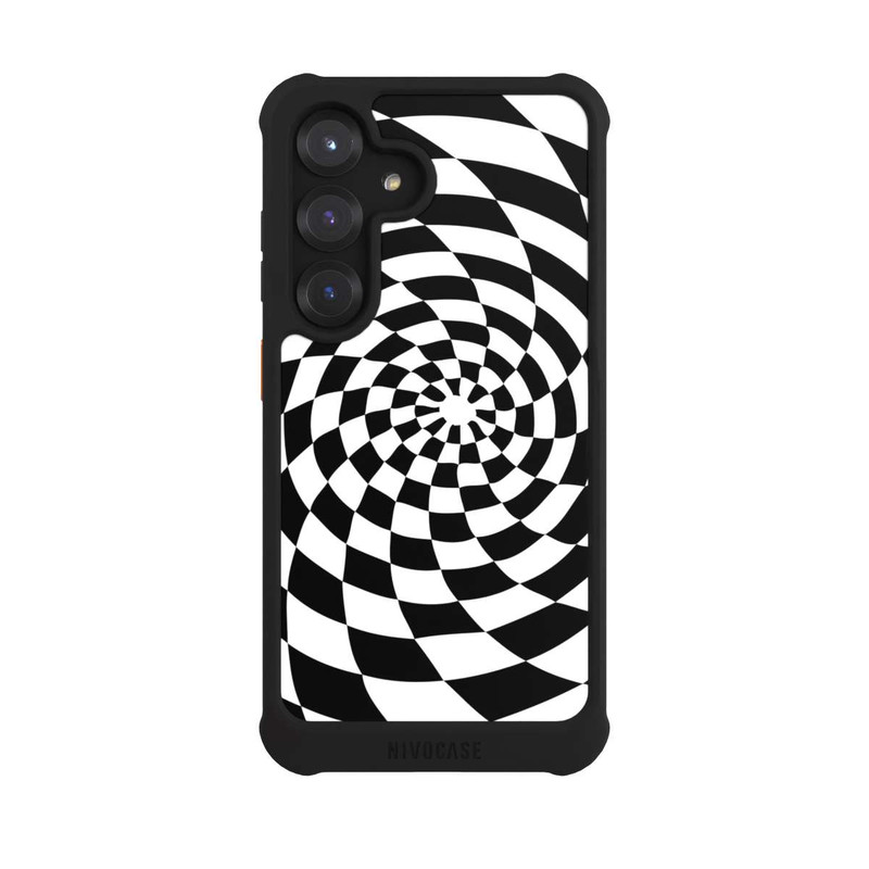 Galaxy S25 NIVOmax Black and White Illusion