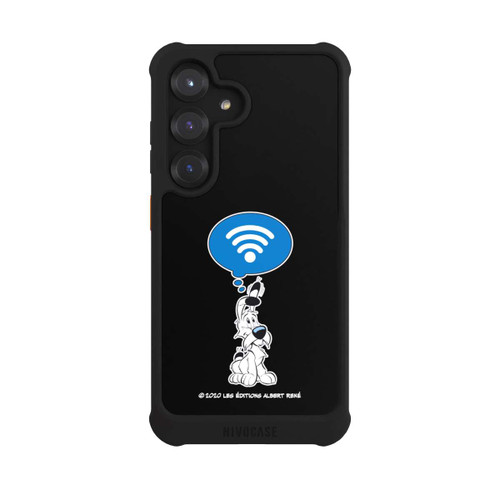 Samsung Galaxy S25 NIVOmax Idéfix WI-FI Sur Fond Noir