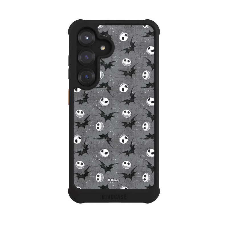 Galaxy S25 NIVOmax Jack Grey Pattern Tim Burtons Nightmare before Christmas