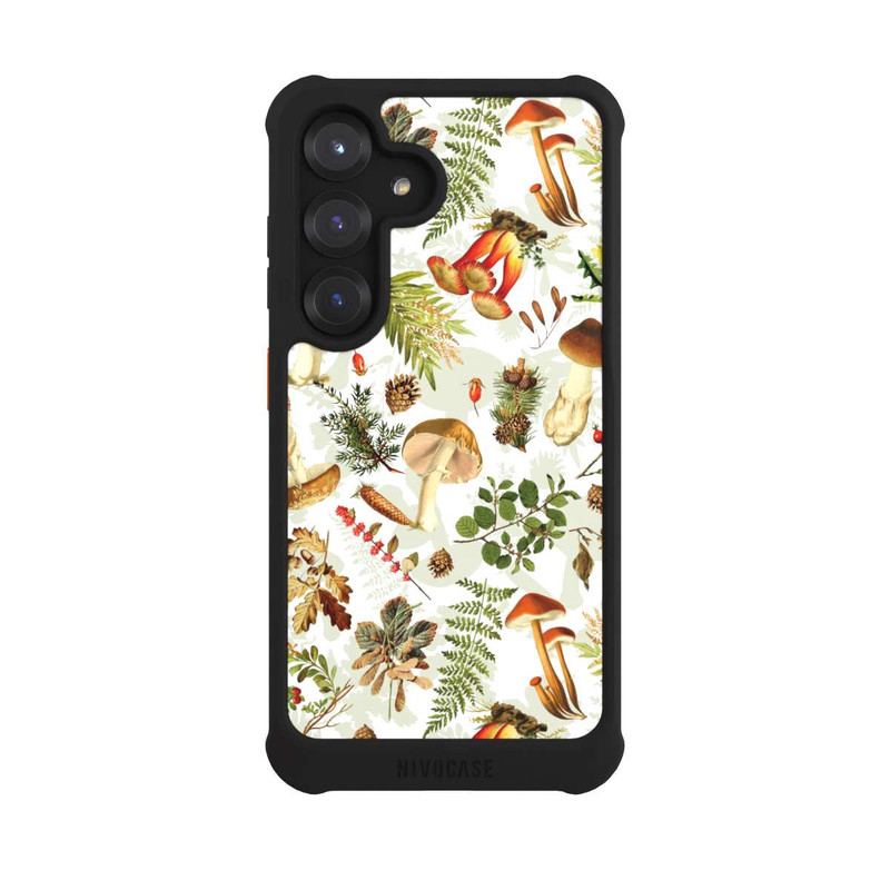 Galaxy S25 NIVOmax Pilzmuster Weiß