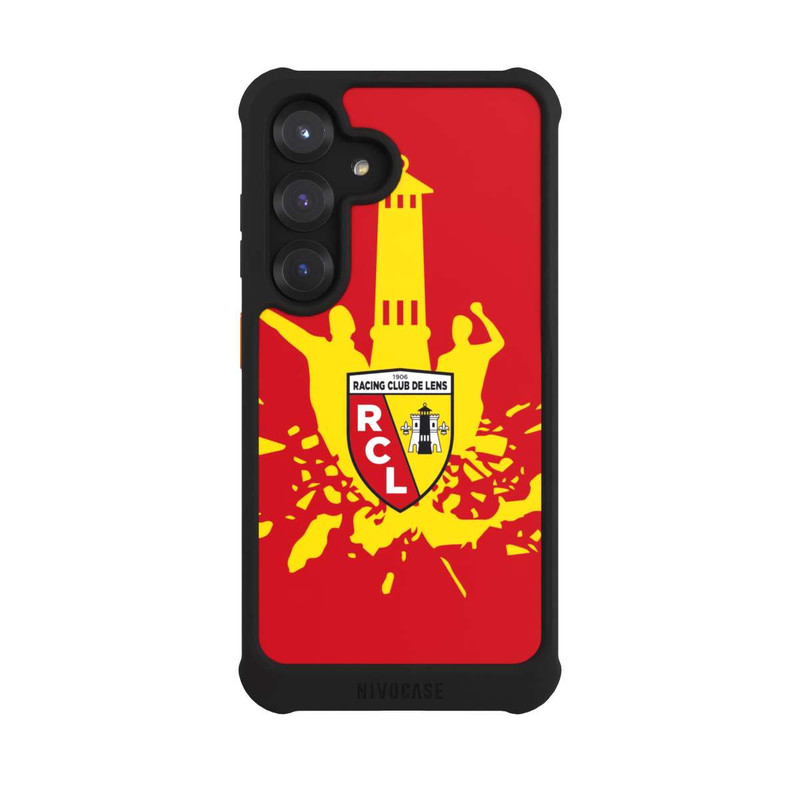 Galaxy S25 NIVOmax Tour RCL jaune sur rouge