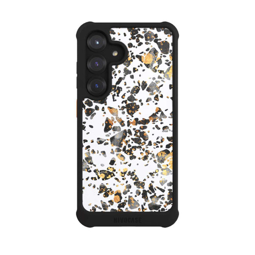 Samsung Galaxy S25 NIVOmax Gold Speckled Terrazzo