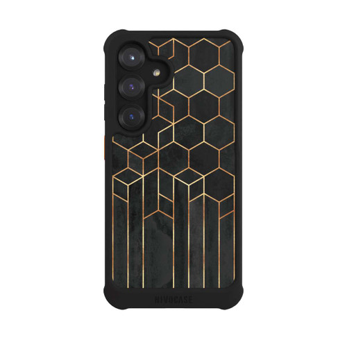 Samsung Galaxy S25 NIVOmax Hexagones noirs