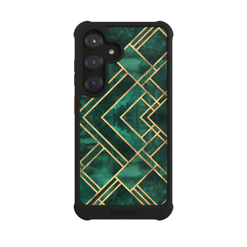 Galaxy S25 NIVOmax Grüne Blöcke