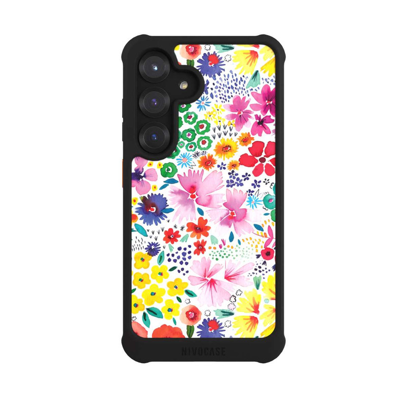 Galaxy S25 NIVOmax Kunstvolle kleine Frühlingsblumen