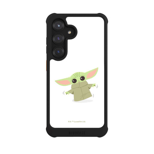 Samsung Galaxy S25 NIVOmax Baby Yoda läuft