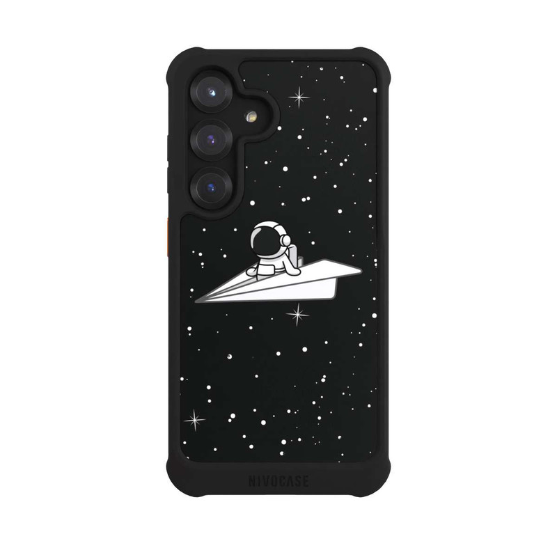 Galaxy S25 NIVOmax Astronaut Paper Plane Comic