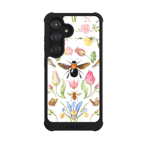 Samsung Galaxy S25 NIVOmax Wildblumen mit Biene weiß