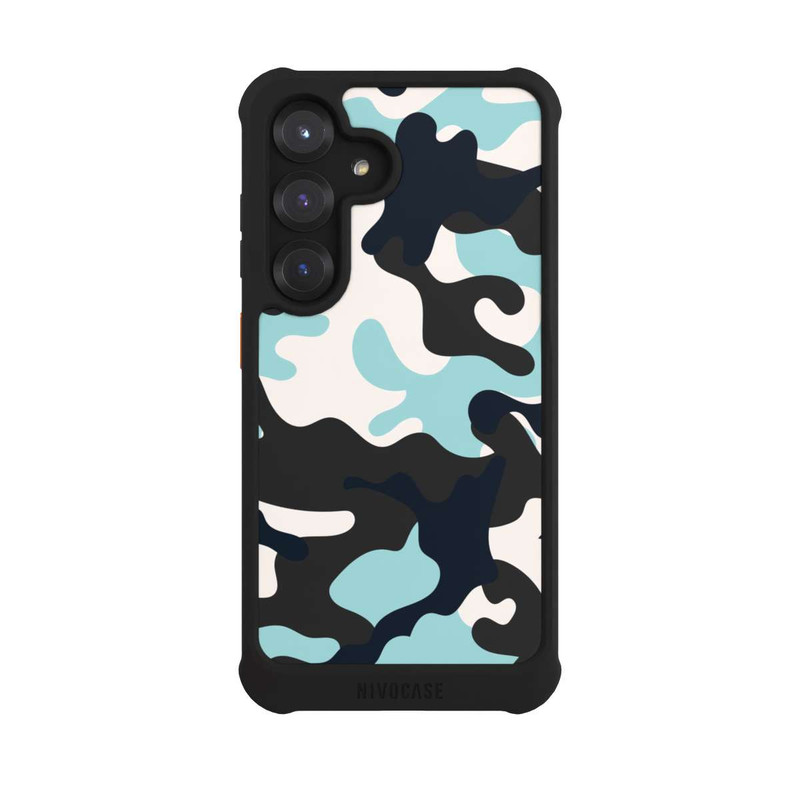 Galaxy S25 NIVOmax Blue Camouflage