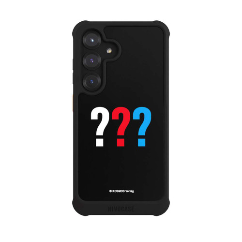Samsung Galaxy S25 NIVOmax Drei Fragezeichen Logo