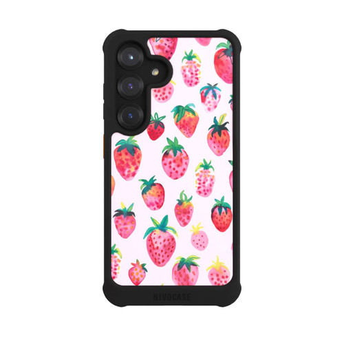 Samsung Galaxy S25 NIVOmax Watercolor Strawberries