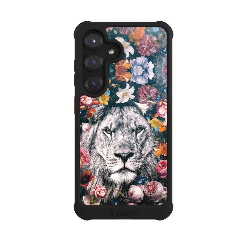 Galaxy S25 NIVOmax Lion Flowers