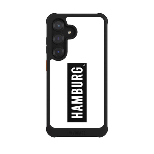 Samsung Galaxy S25 NIVOmax HSV Hamburg Schwarz Weiss